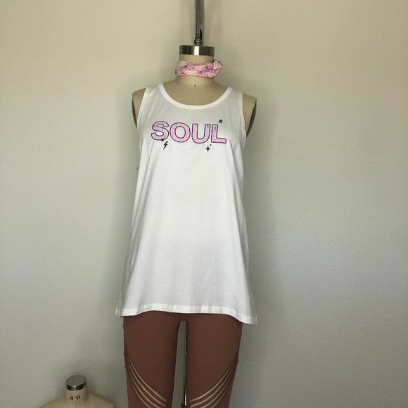 SOUL BY SOULCYCLE Sophie Twist Back Tank Open Back - Picture 4 of 10